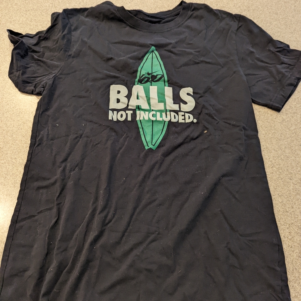 Nike balls no included tshirt, size large, black